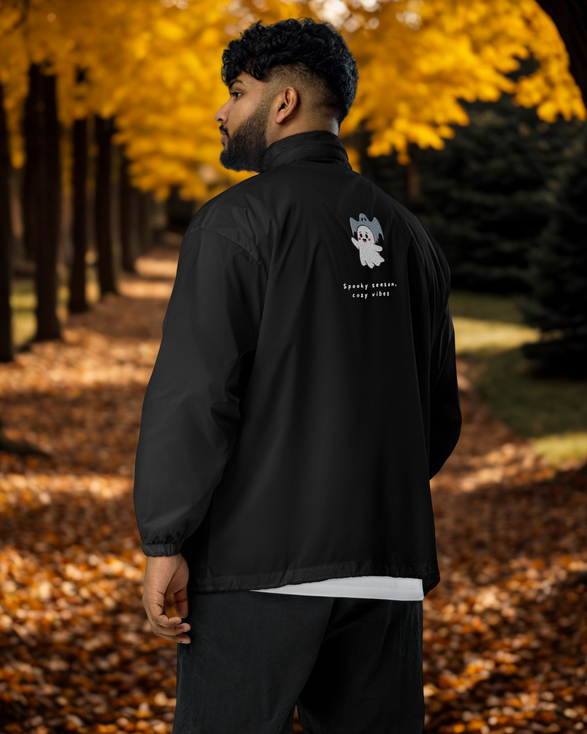 Spooky Autumn Windbreaker by emilique