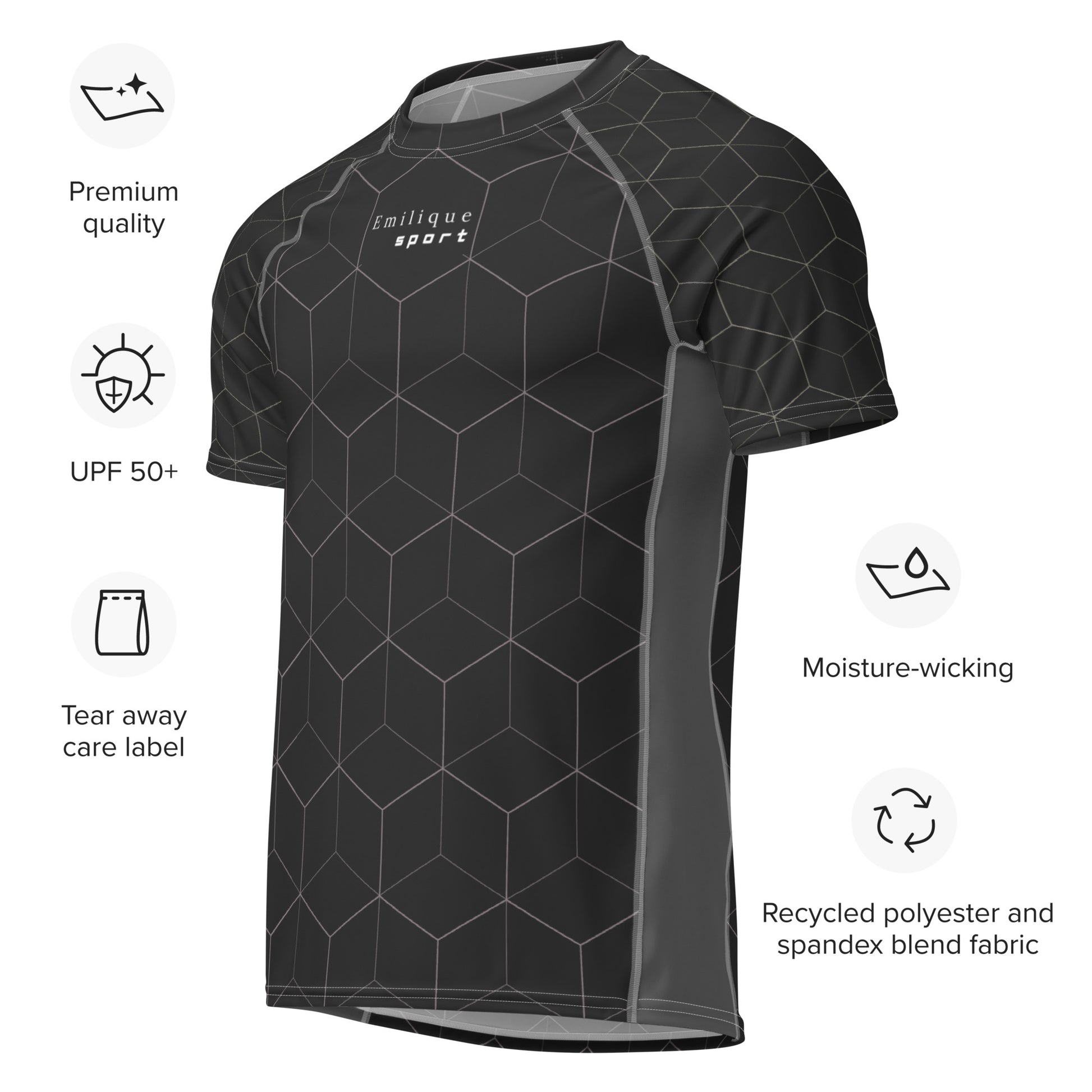 Men’s Short Sleeve Prism Guard - Obsidian