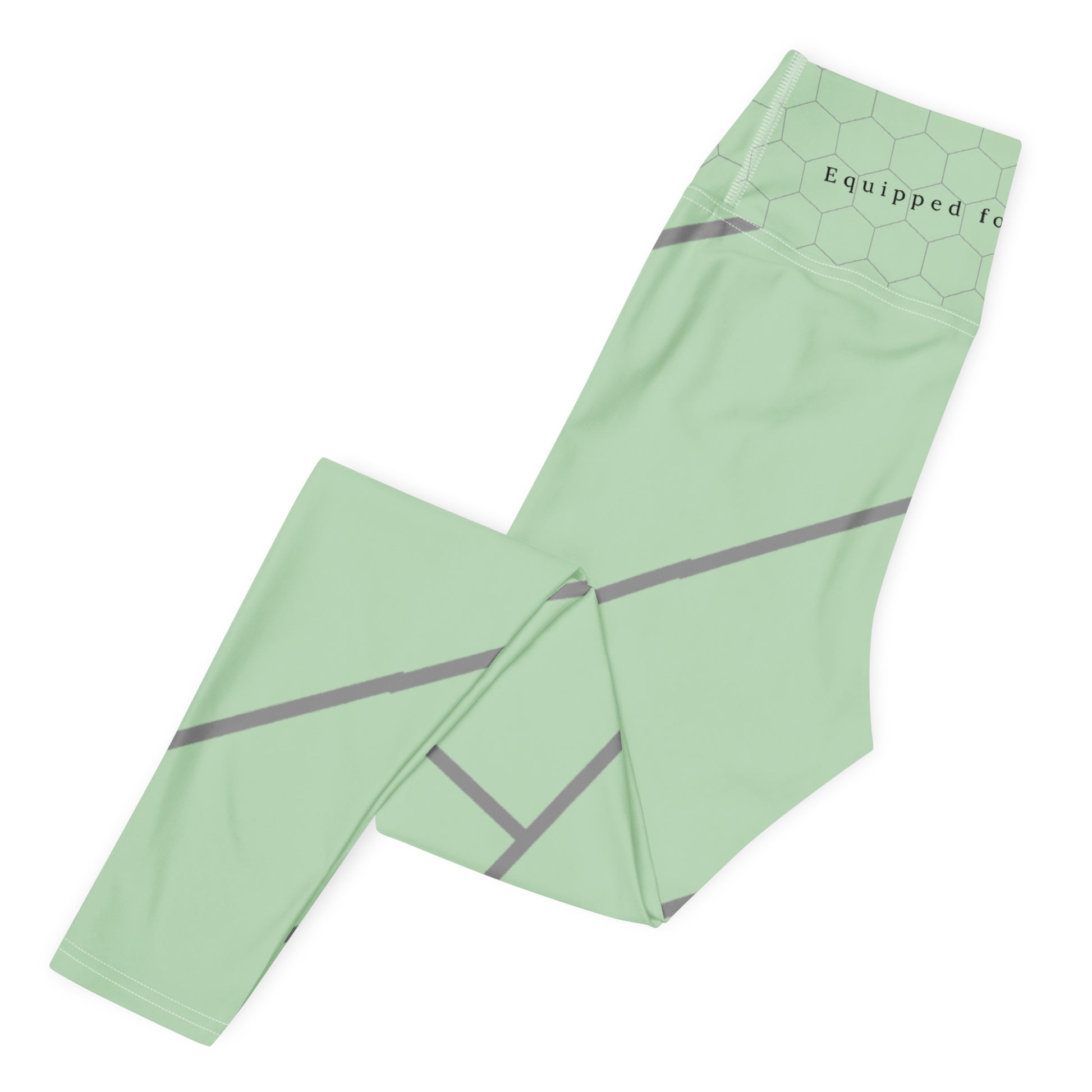 Grid Flow Leggings - Sage