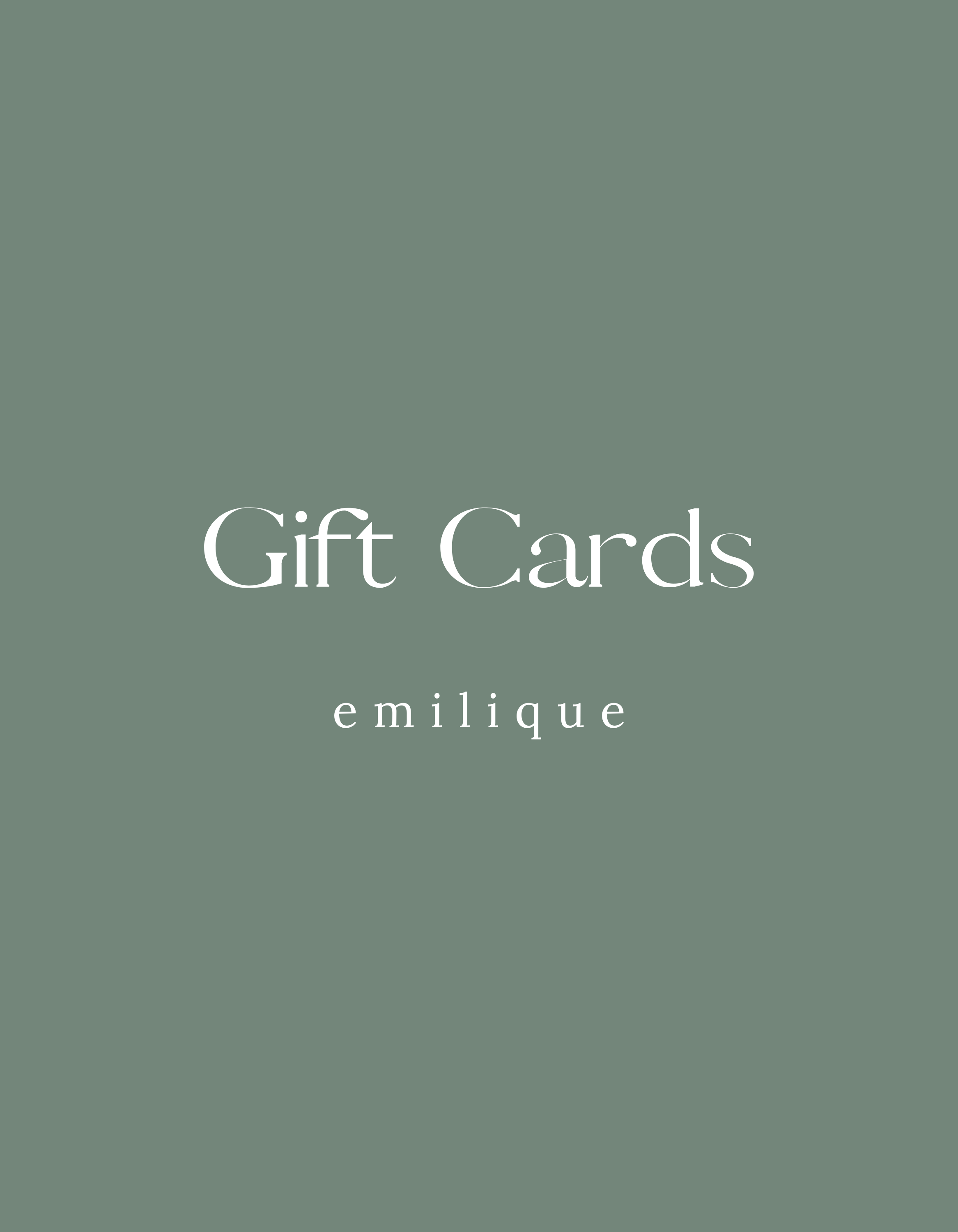 emilique Gift Cards