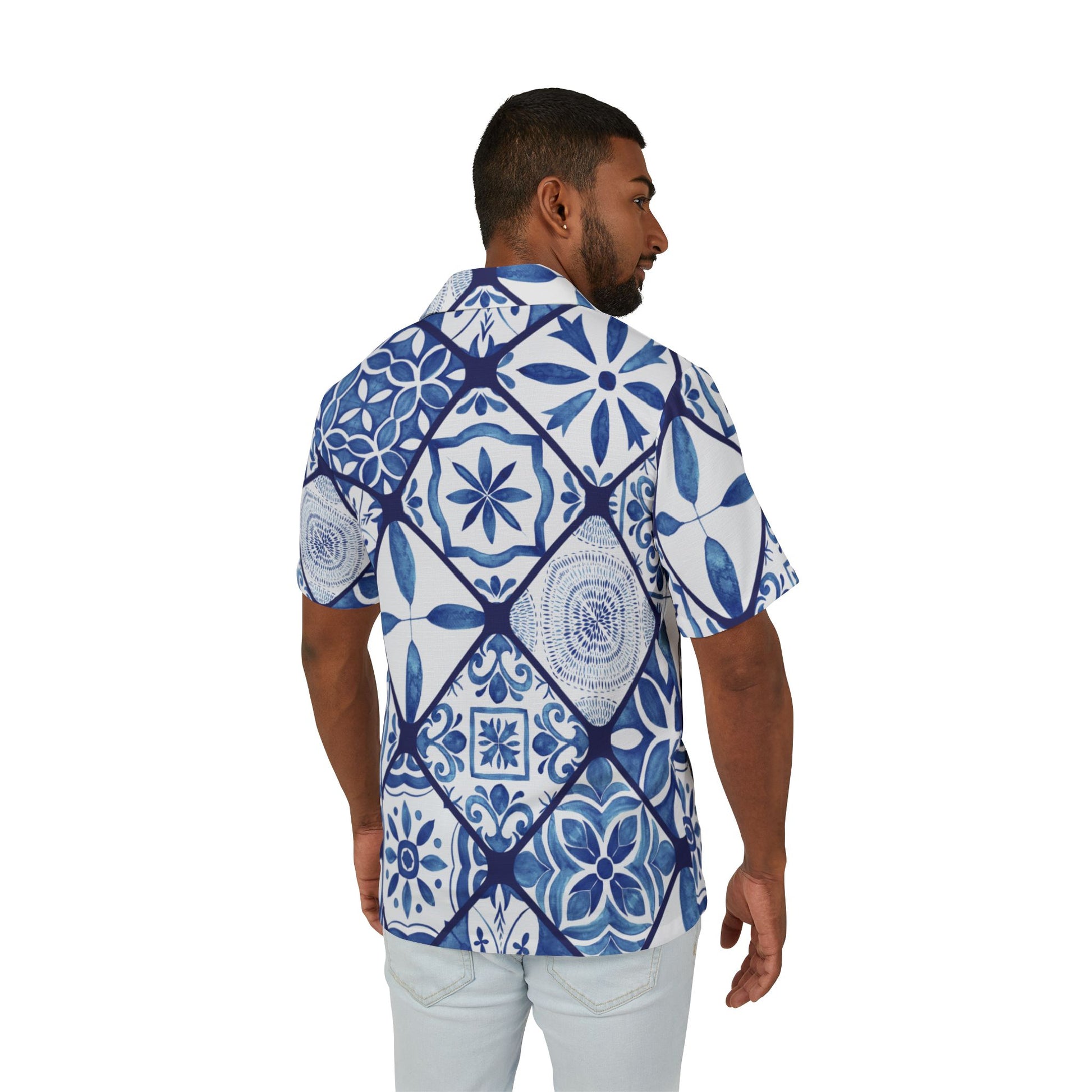 Hawaiian Camp Shirt | Azulejo Dream
