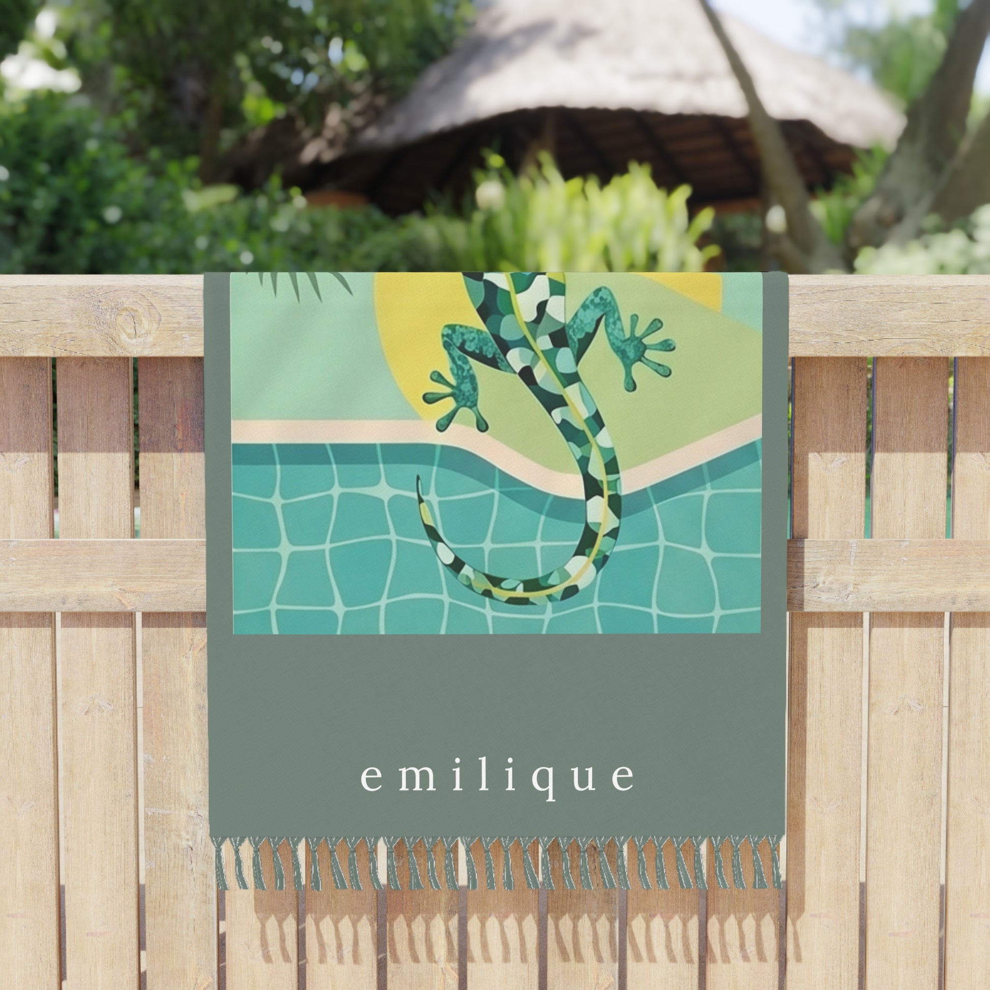 Boho Beach Towel | Chillin' Like A Gecko