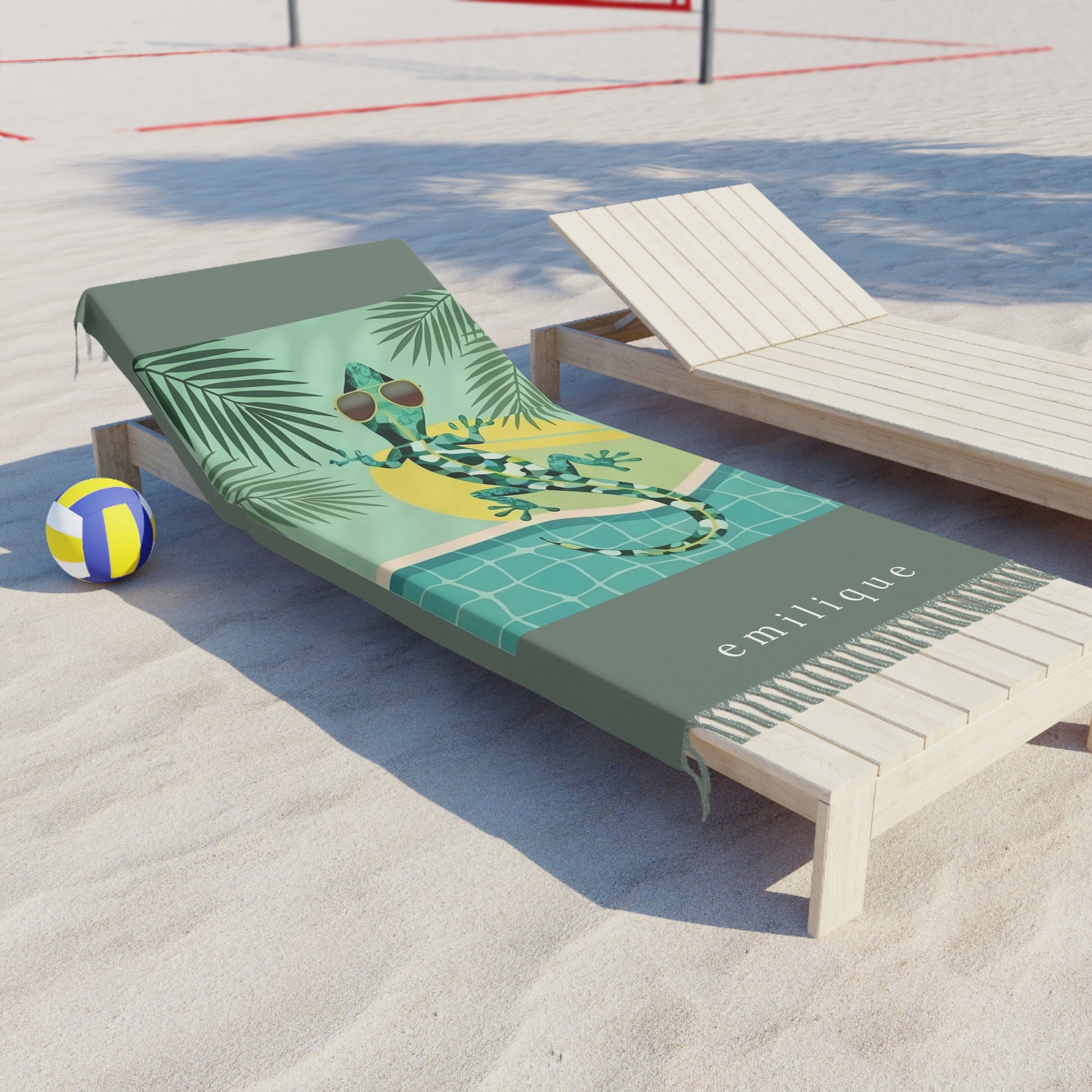 Boho Beach Towel | Chillin' Like A Gecko