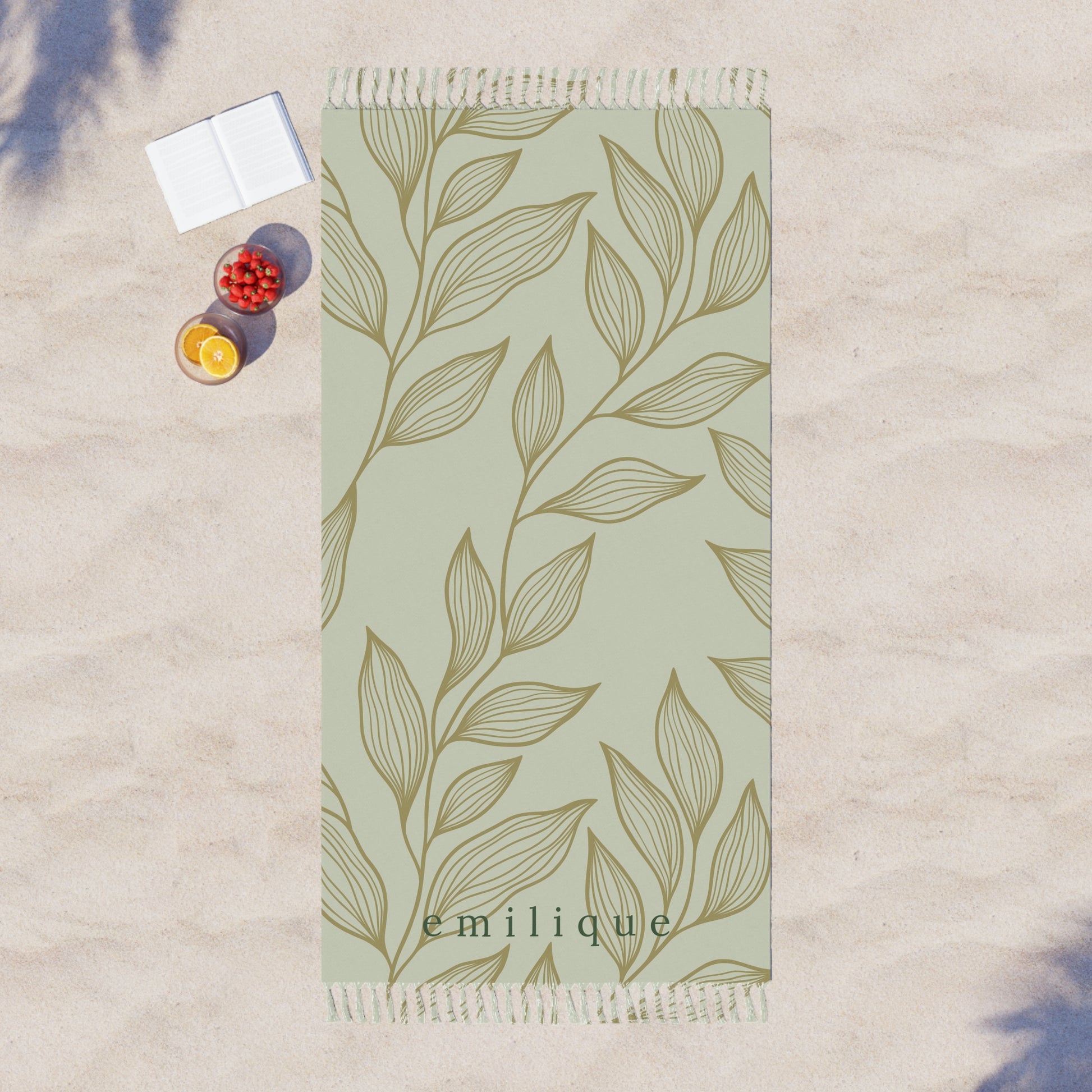 Boho Beach Towel | Leaf Luxe