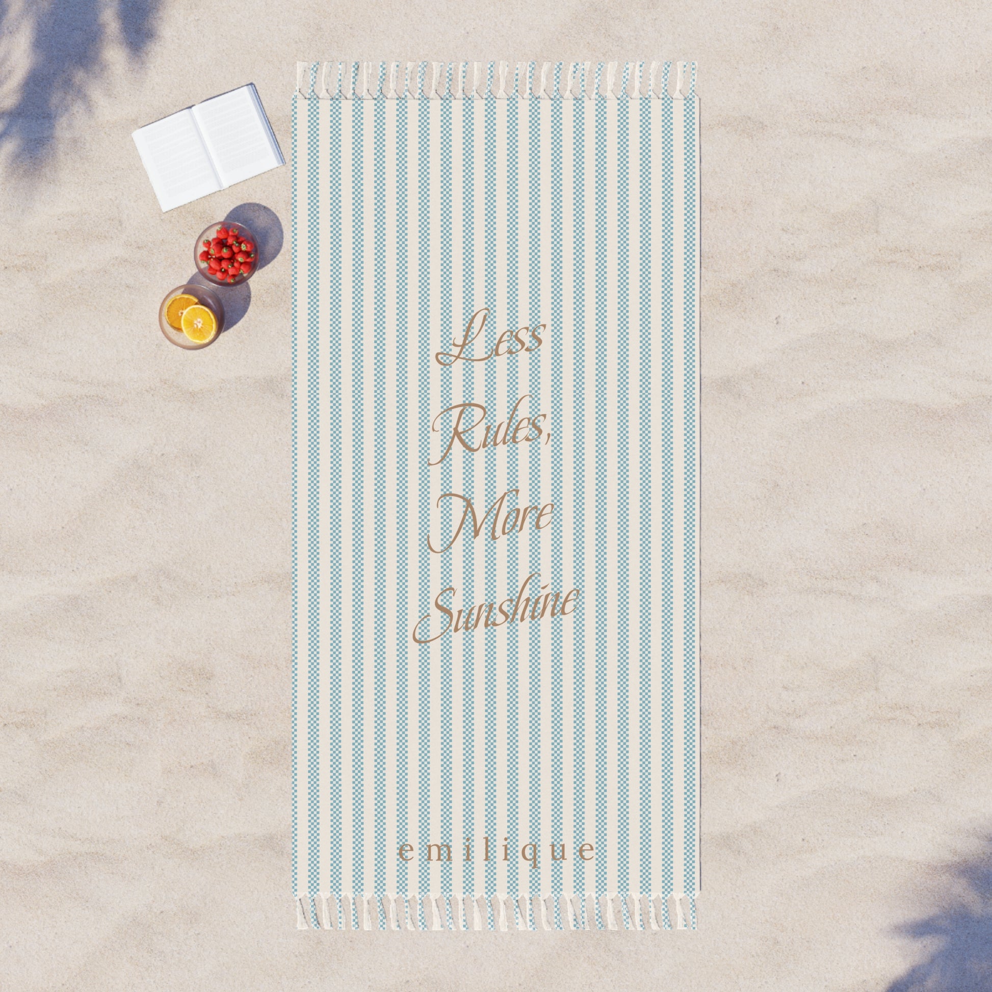 Boho Beach Towel | Less Rules, More Sunshine