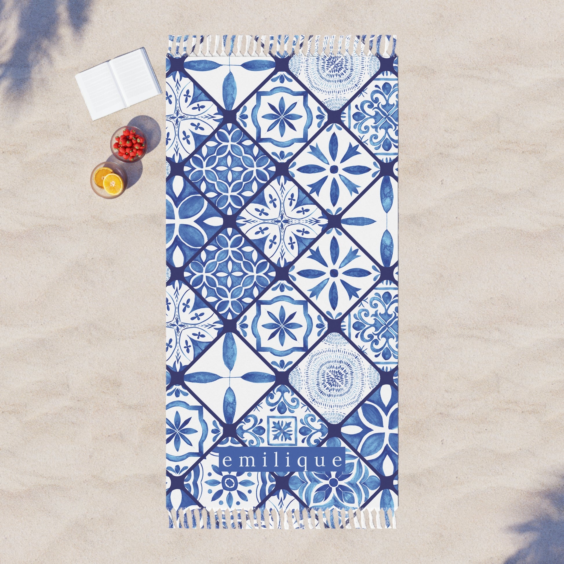 Boho Beach Towel | Azulejo Dream