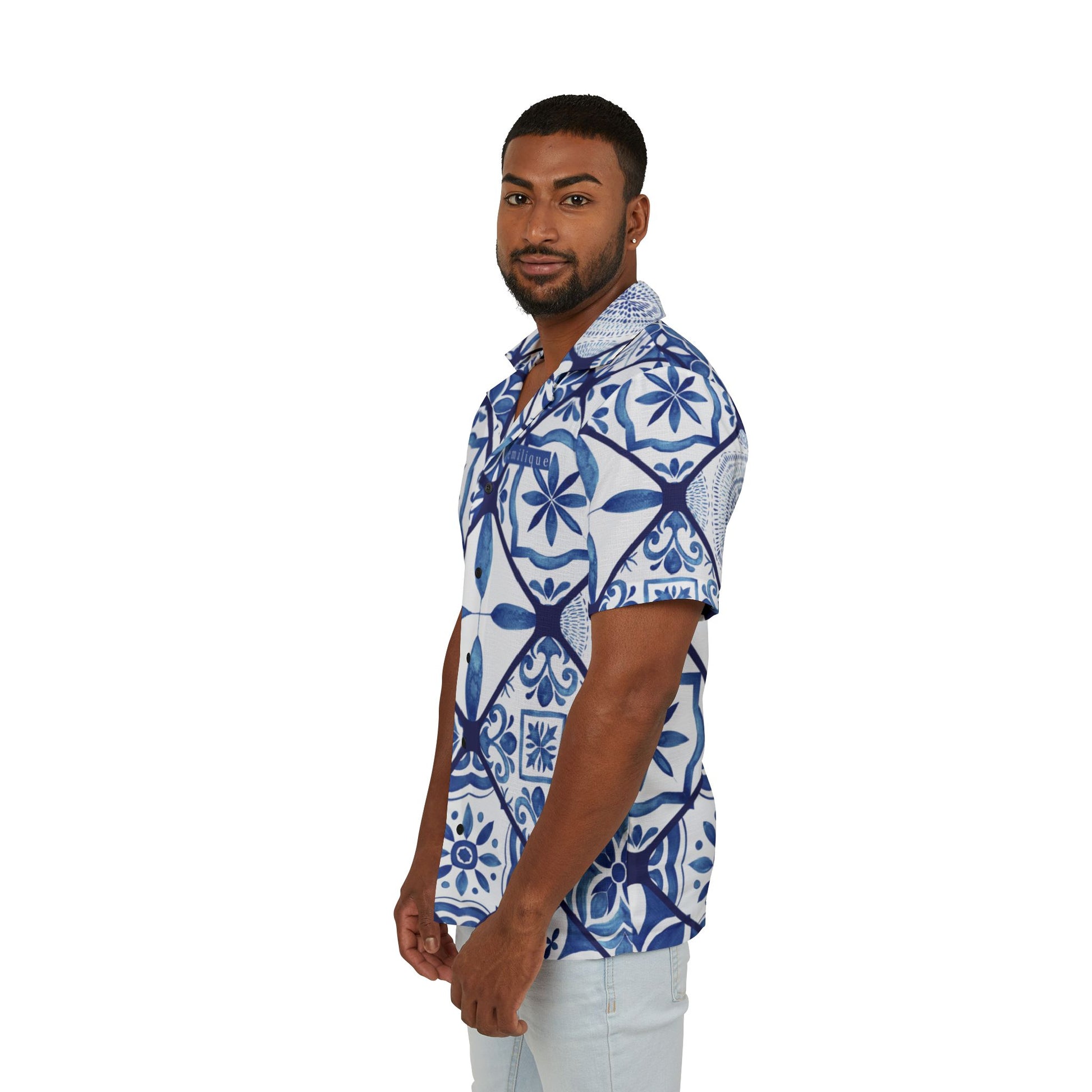 Hawaiian Camp Shirt | Azulejo Dream
