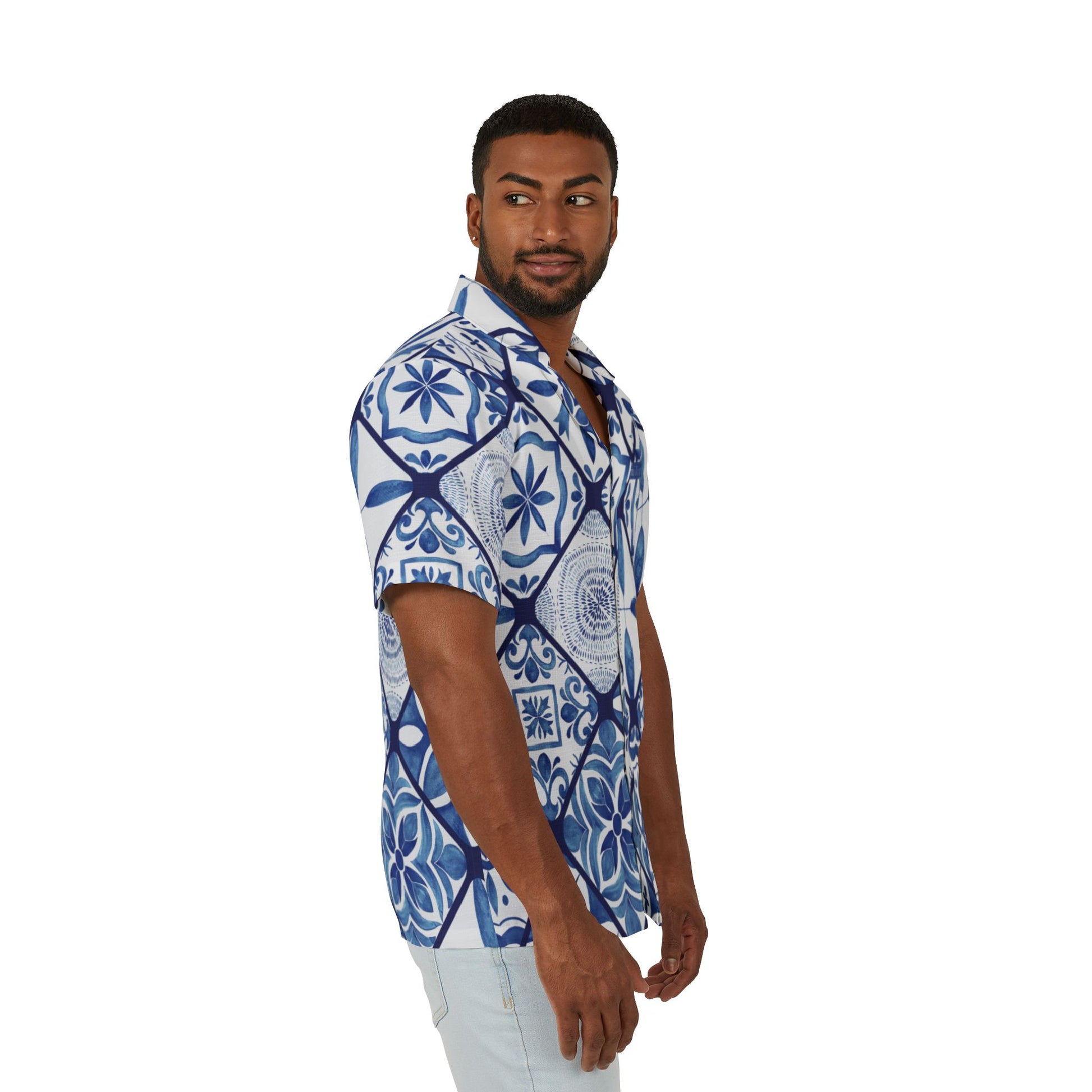 Hawaiian Camp Shirt | Azulejo Dream