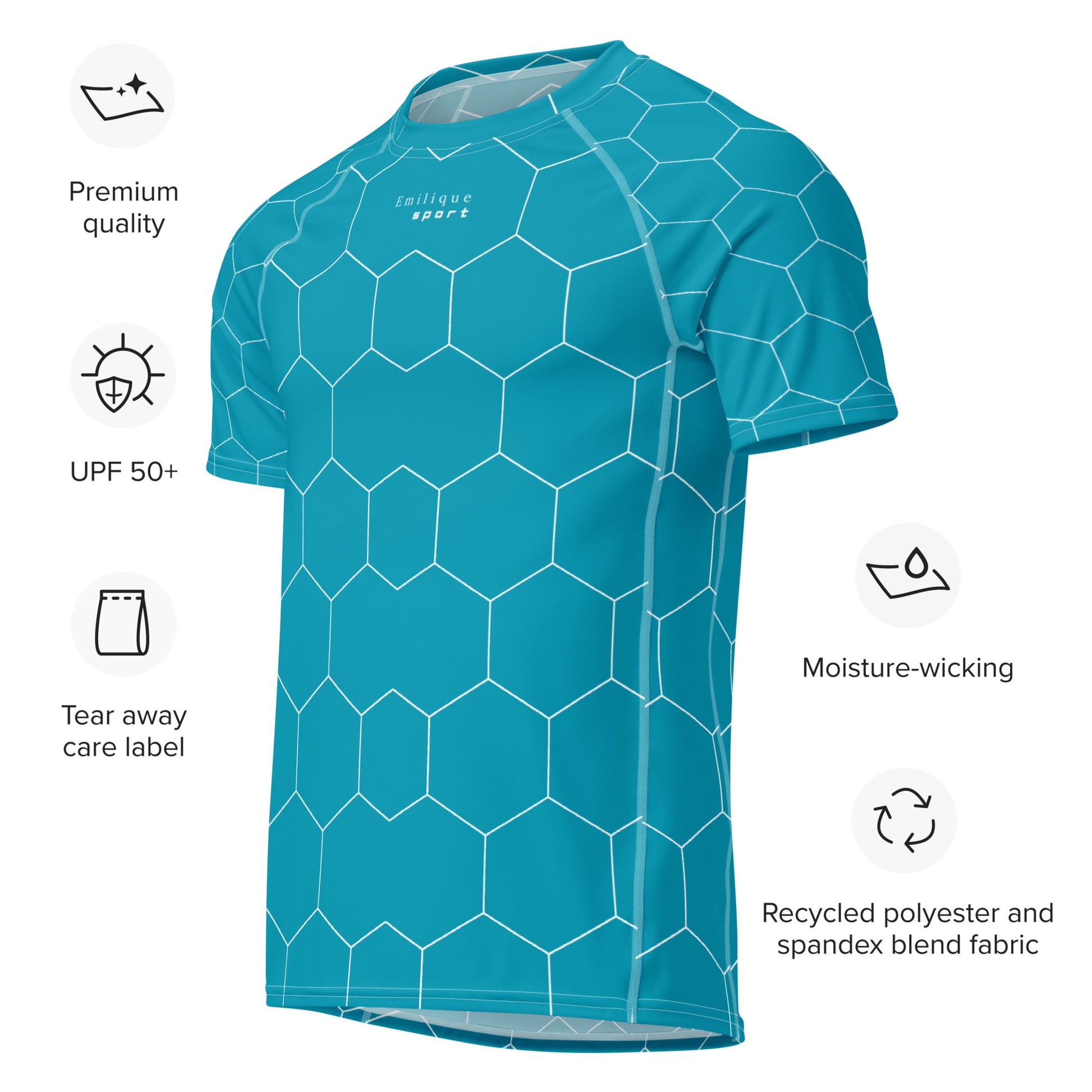 Men’s Short Sleeve Honeycomb Guard - Blue