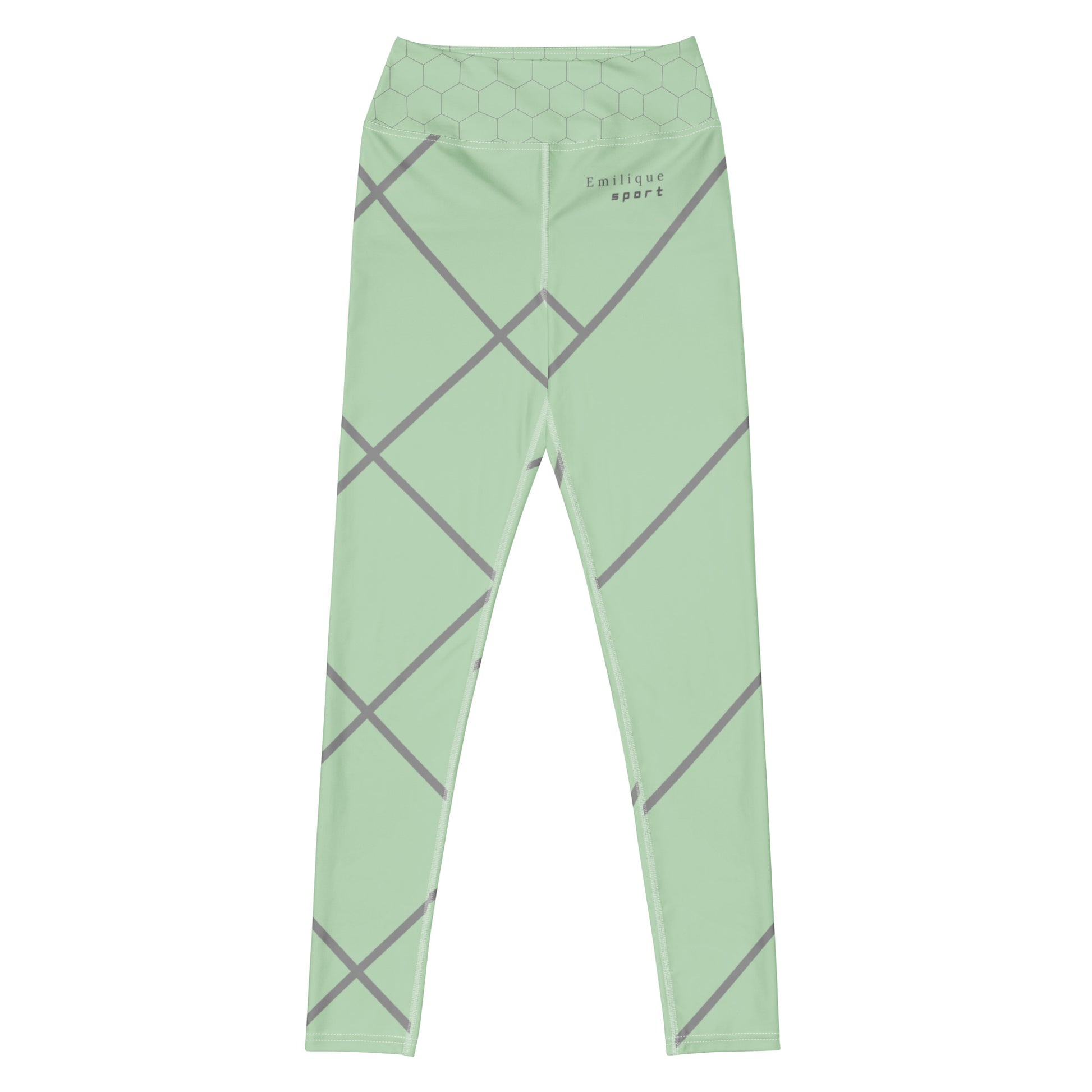Grid Flow Leggings - Sage